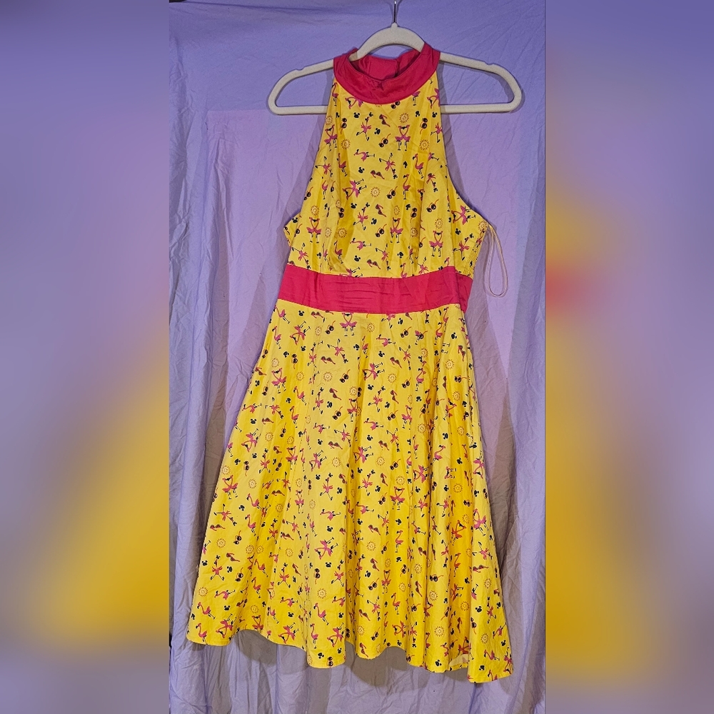 Flamingo Disney Dress Size L and Betsy Johnson crossbody